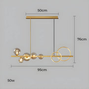 Hollis Curve Sculptural Glass Chandelier — gallery image 18