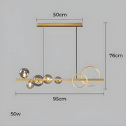 Hollis Curve Sculptural Glass Chandelier — gallery image 20