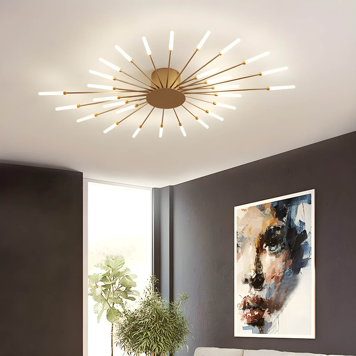 Rowan Cove Aluminum Ceiling Light — gallery image 3