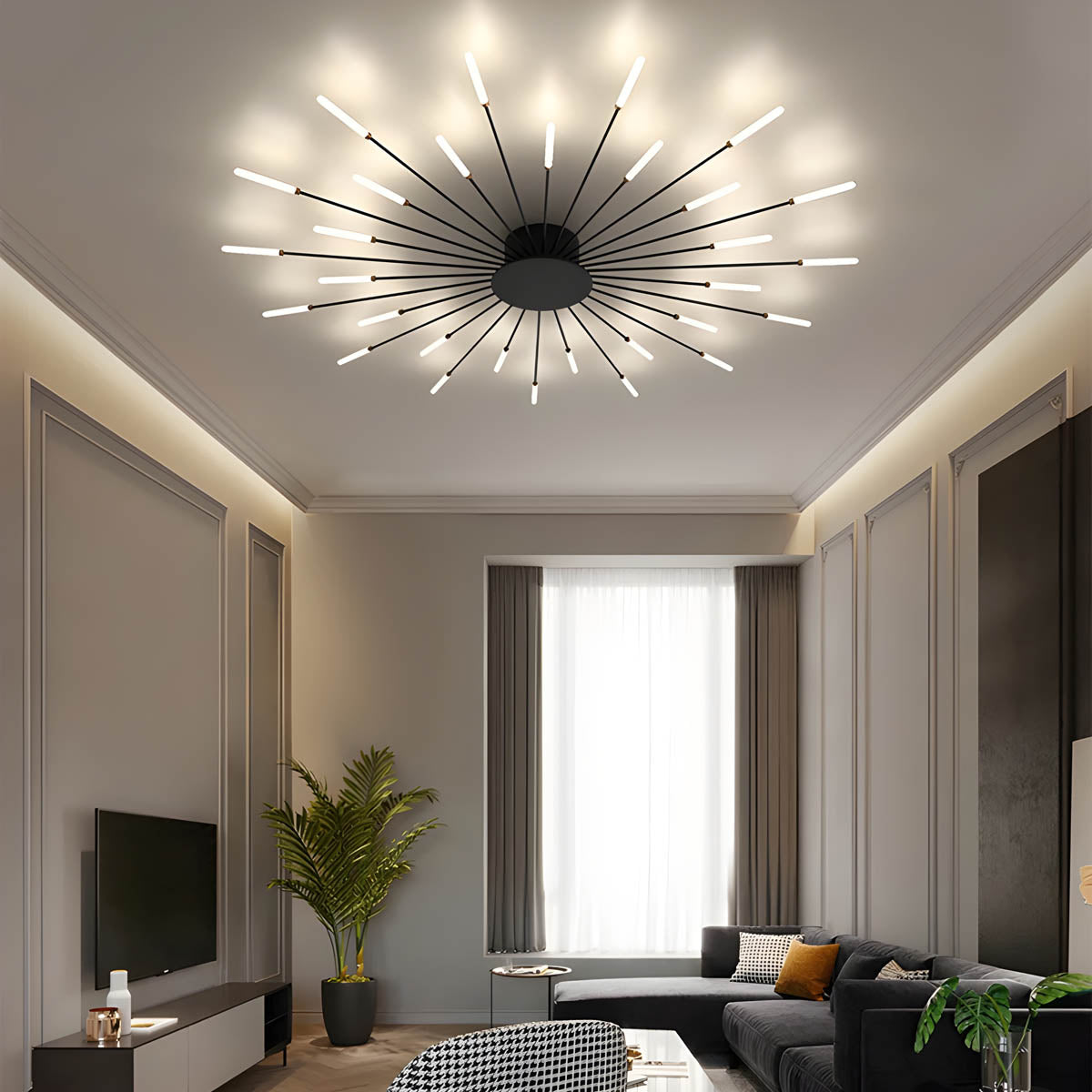 Juniper Cove Aluminum Chandelier — gallery image 5