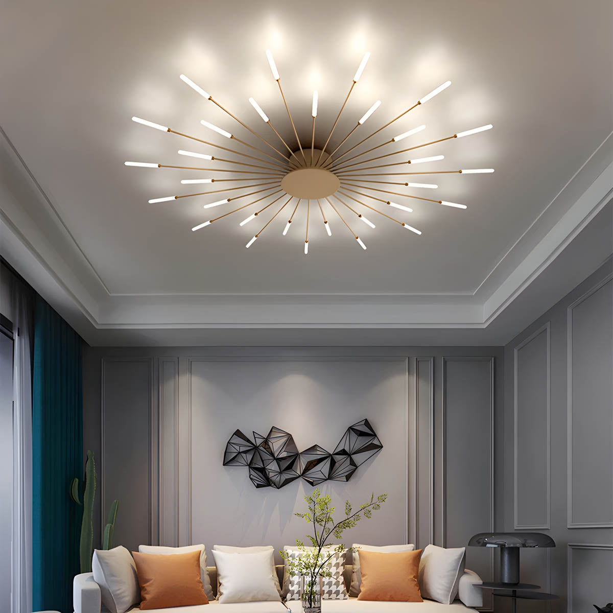 Juniper Cove Aluminum Chandelier — gallery image 2