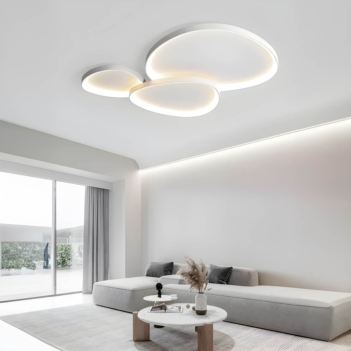 Linden Arc Circular LED Ceiling Light — gallery image 3