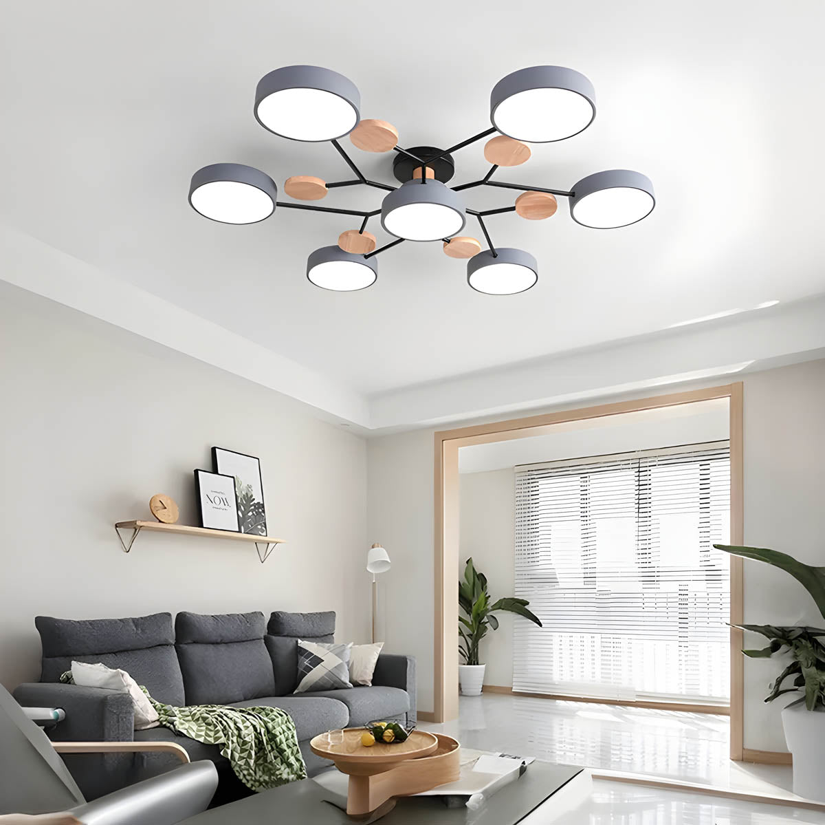 
Wren Cove Holz-Deckenleuchte — Foto 6