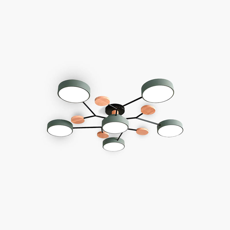 Wren Cove Wood Ceiling Light — gallery image 1