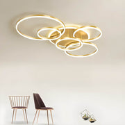 Linden Orbit Aluminum LED Ceiling Light — gallery image 3