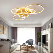 Linden Orbit Aluminum LED Ceiling Light — gallery image 5