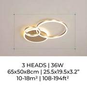 Linden Orbit Aluminum LED Ceiling Light — gallery image 11