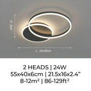 Linden Orbit Aluminum LED Ceiling Light — gallery image 7