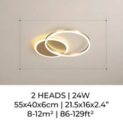 Linden Orbit Aluminum LED Ceiling Light — gallery image 8