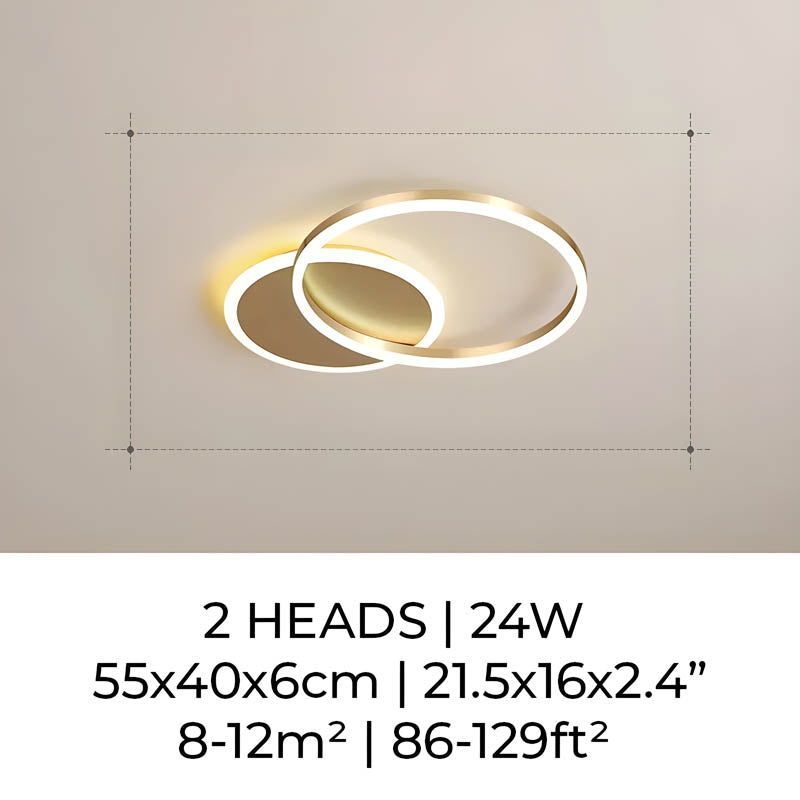 Linden Orbit Aluminum LED Ceiling Light — gallery image 8