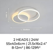 Linden Orbit Aluminum LED Ceiling Light — gallery image 9