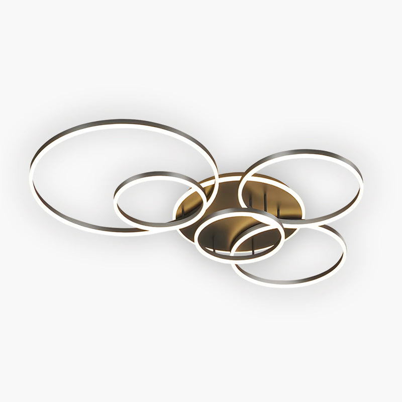 Linden Orbit Aluminum LED Ceiling Light — gallery image 1