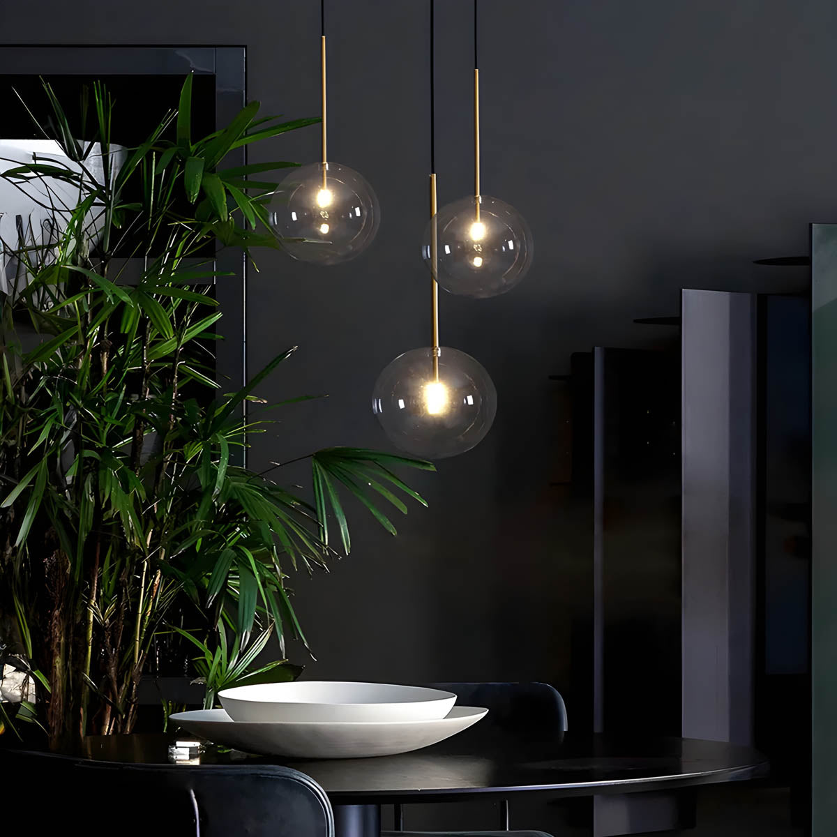 Cedar Drop Glass Globe Pendant Light — gallery image 10