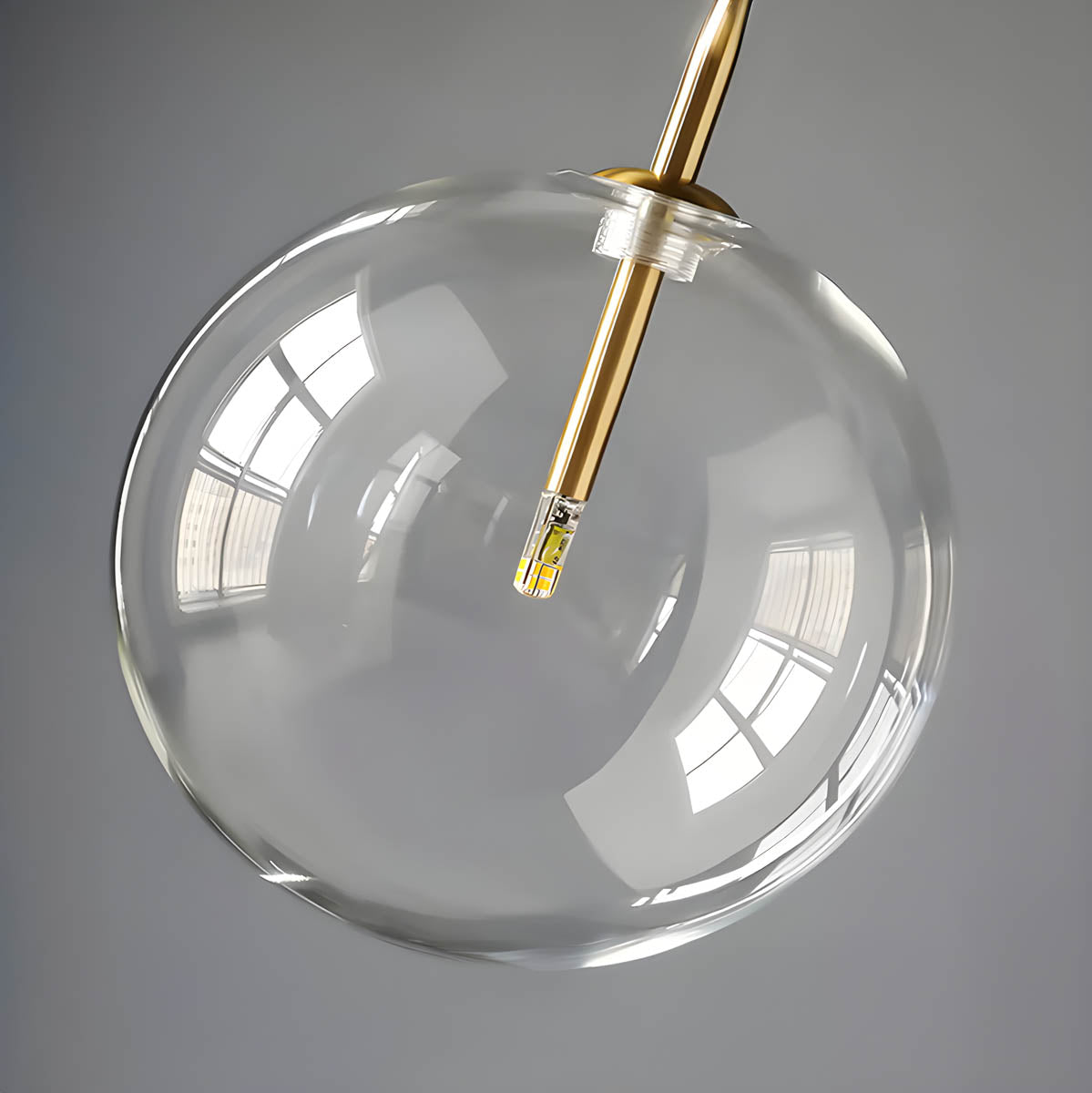 Cedar Drop Glass Globe Pendant Light — gallery image 7