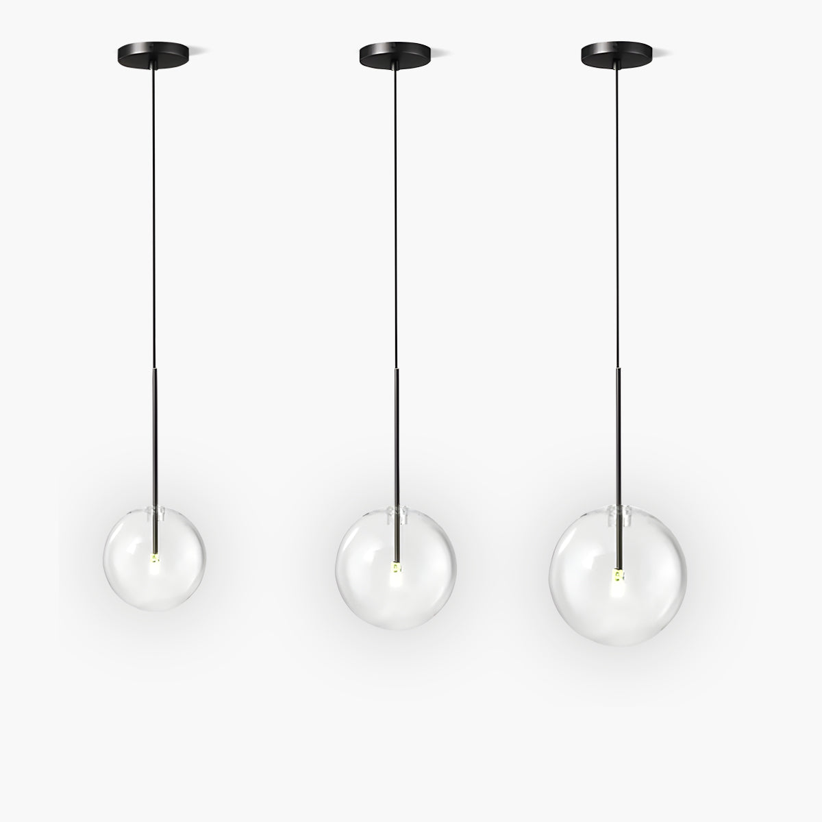 Cedar Drop Glass Globe Pendant Light — gallery image 1