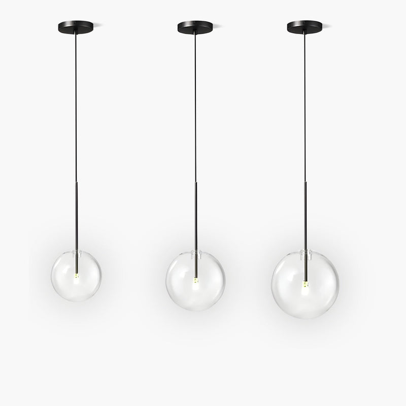 Cedar Drop Glass Globe Pendant Light — gallery image 1