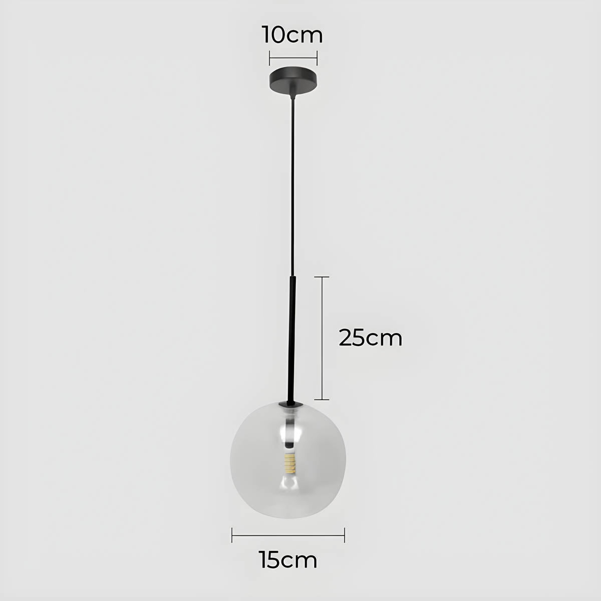 Cedar Drop Glass Globe Pendant Light — gallery image 15