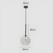 Cedar Drop Glass Globe Pendant Light — gallery image 16