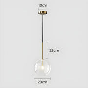 Cedar Drop Glass Globe Pendant Light — gallery image 24