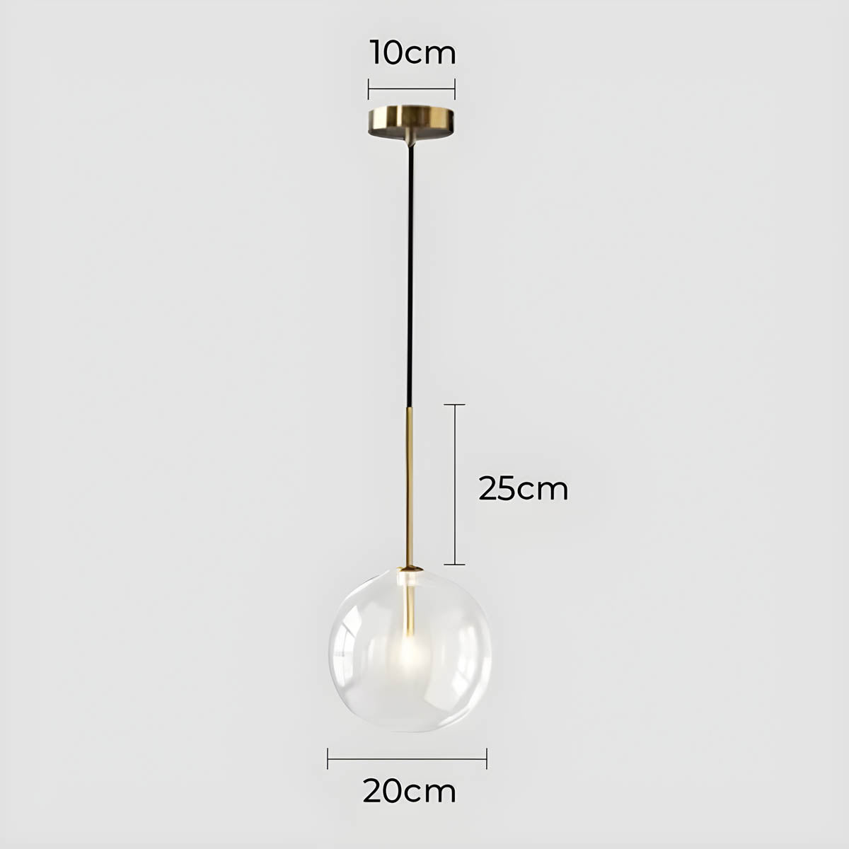 Cedar Drop Glass Globe Pendant Light — gallery image 24