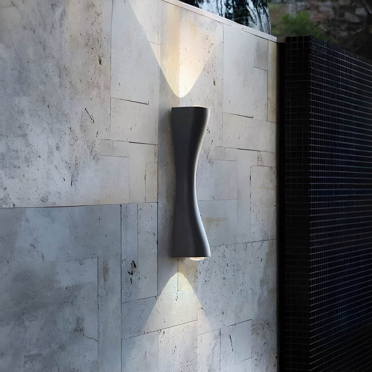 Kestrel Hour Hourglass Aluminum Wall Sconce — gallery image 13