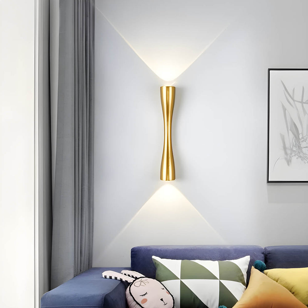 Kestrel Hour Hourglass Aluminum Wall Sconce — gallery image 4