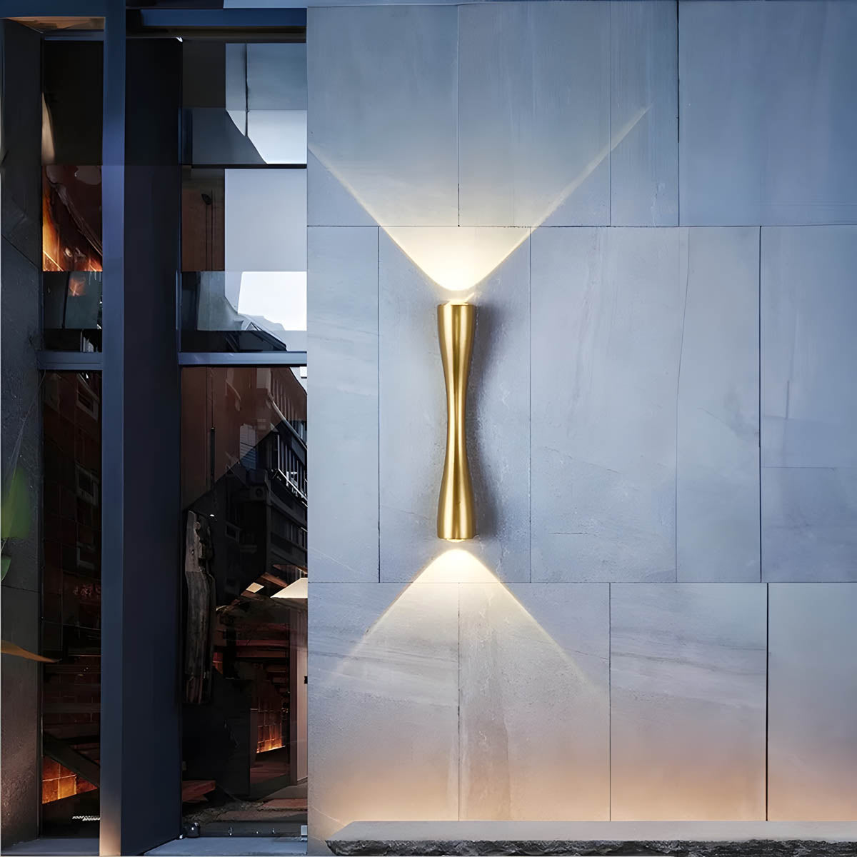 Kestrel Hour Hourglass Aluminum Wall Sconce — gallery image 12