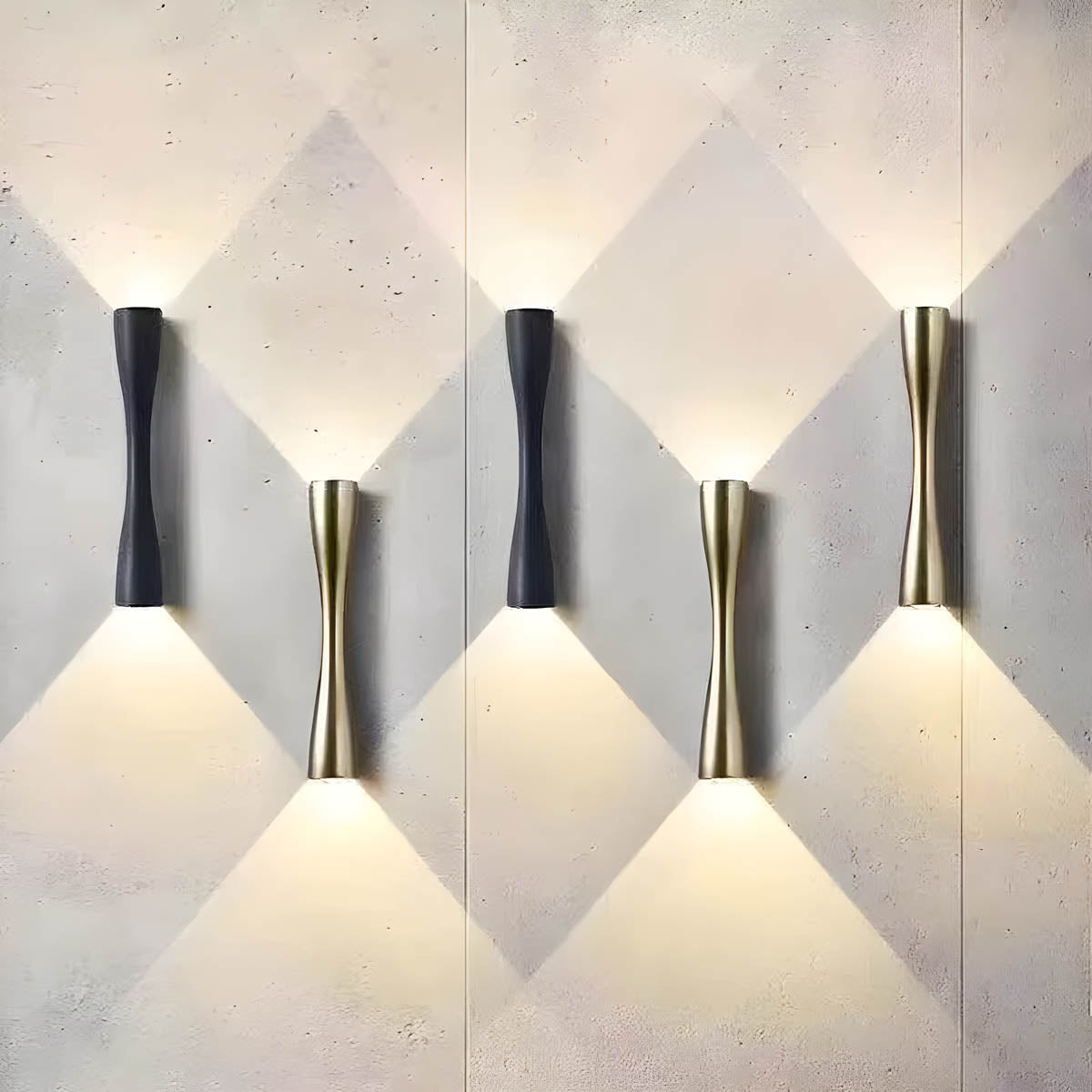 Kestrel Hour Hourglass Aluminum Wall Sconce — gallery image 8