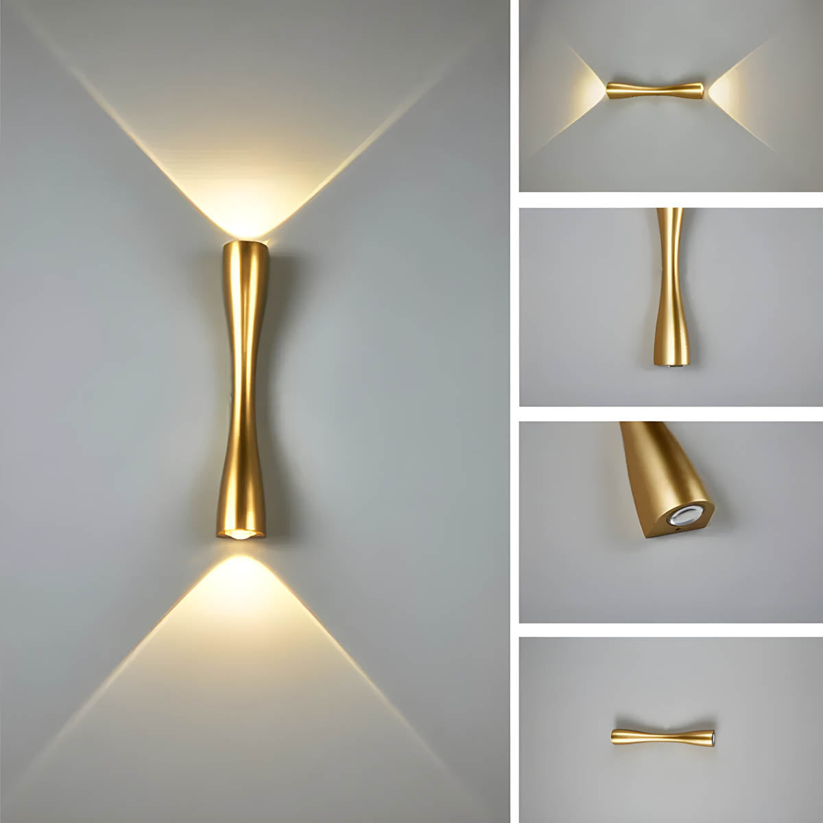 Kestrel Hour Hourglass Aluminum Wall Sconce — gallery image 6