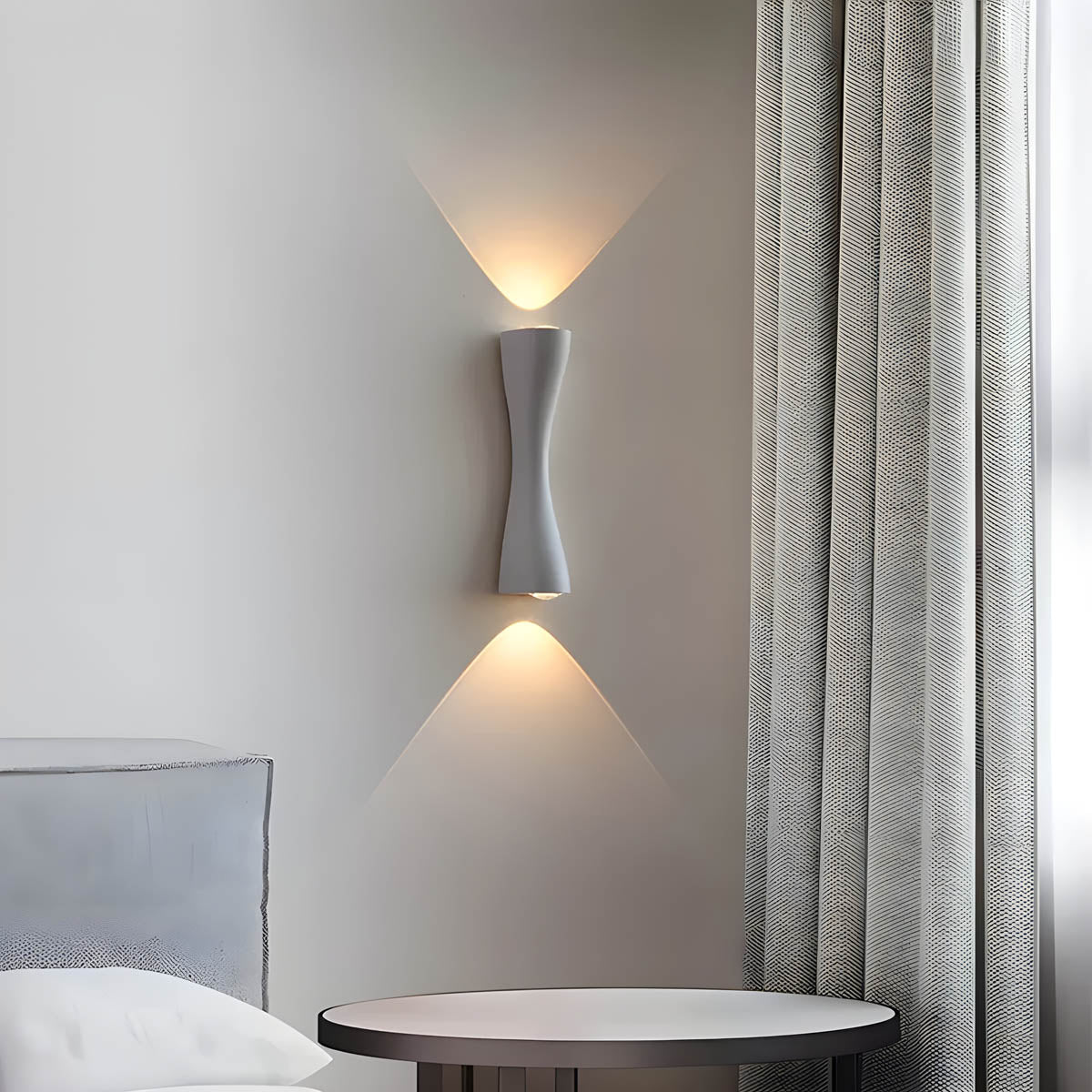 Kestrel Hour Hourglass Aluminum Wall Sconce — gallery image 11