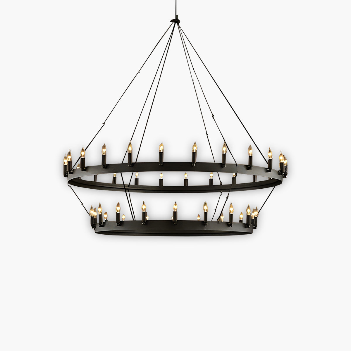 Lindenwood Cove Iron Chandelier — gallery image 1