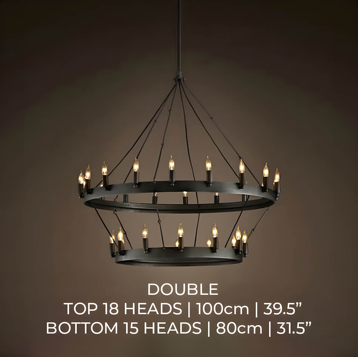 Lindenwood Cove Iron Chandelier — gallery image 8