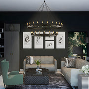Lindenwood Cove Iron Chandelier — gallery image 14