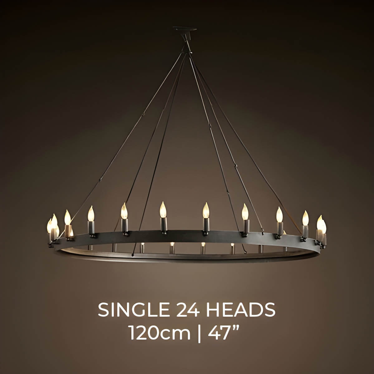 Lindenwood Cove Iron Chandelier — gallery image 18