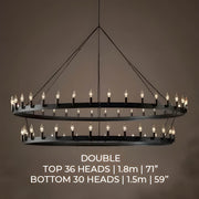 Lindenwood Cove Iron Chandelier — gallery image 10