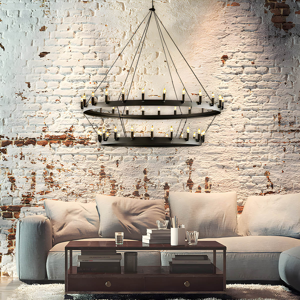 Lindenwood Cove Iron Chandelier — gallery image 2