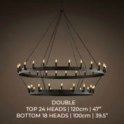 Lindenwood Cove Iron Chandelier — gallery image 7