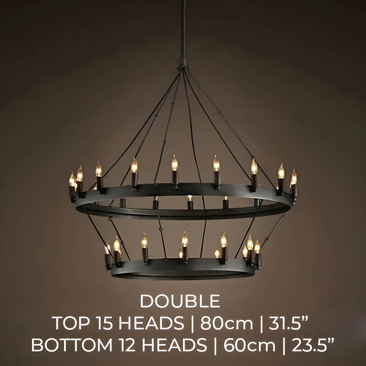 Lindenwood Cove Iron Chandelier — gallery image 11