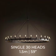 Lindenwood Cove Iron Chandelier — gallery image 25