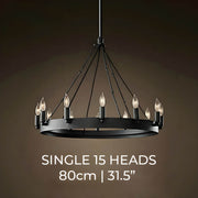 Lindenwood Cove Iron Chandelier — gallery image 22