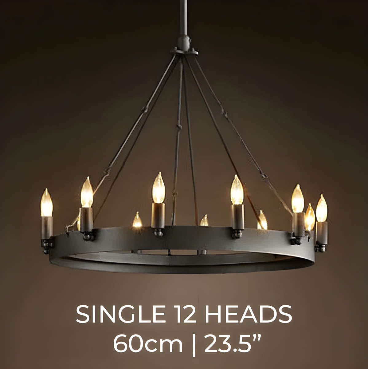 Lindenwood Cove Iron Chandelier — gallery image 21
