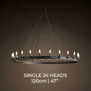 Lindenwood Cove Iron Chandelier — gallery image 24
