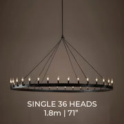 Lindenwood Cove Iron Chandelier — gallery image 26