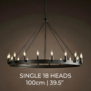 Lindenwood Cove Iron Chandelier — gallery image 23