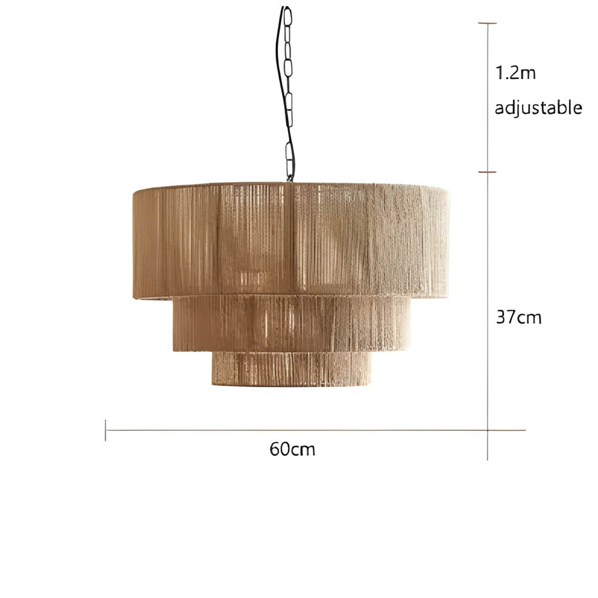 Briarwood Cove Rope Chandelier — gallery image 6