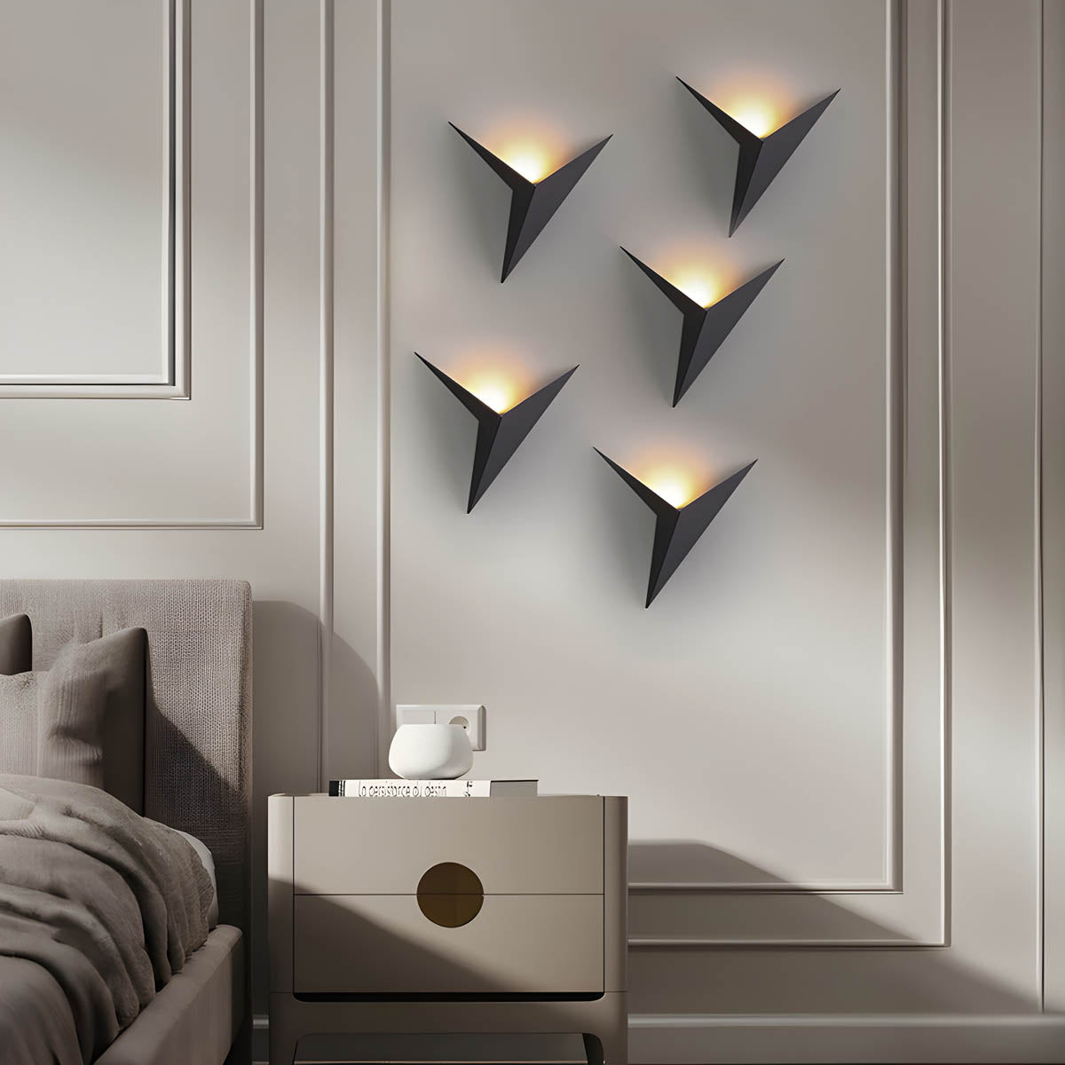 Alder Wing Iron Wall Sconce — gallery image 9