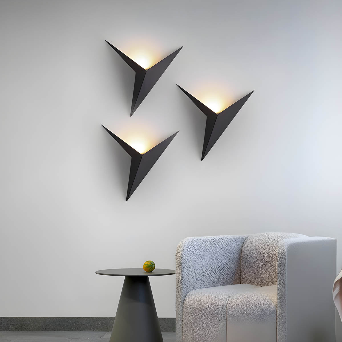Alder Wing Iron Wall Sconce — gallery image 2