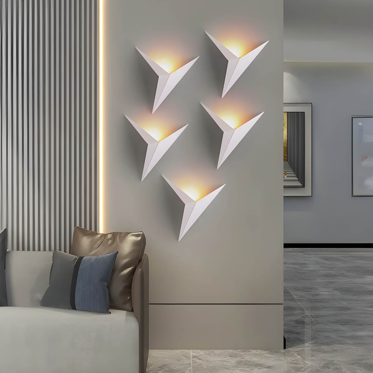 Alder Wing Iron Wall Sconce — gallery image 8