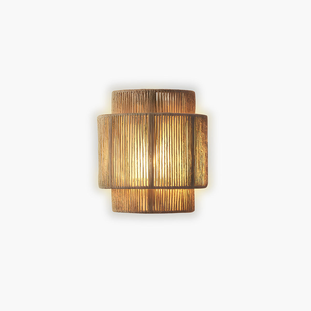 Bracken Weave Rope Wall Sconce — gallery image 1