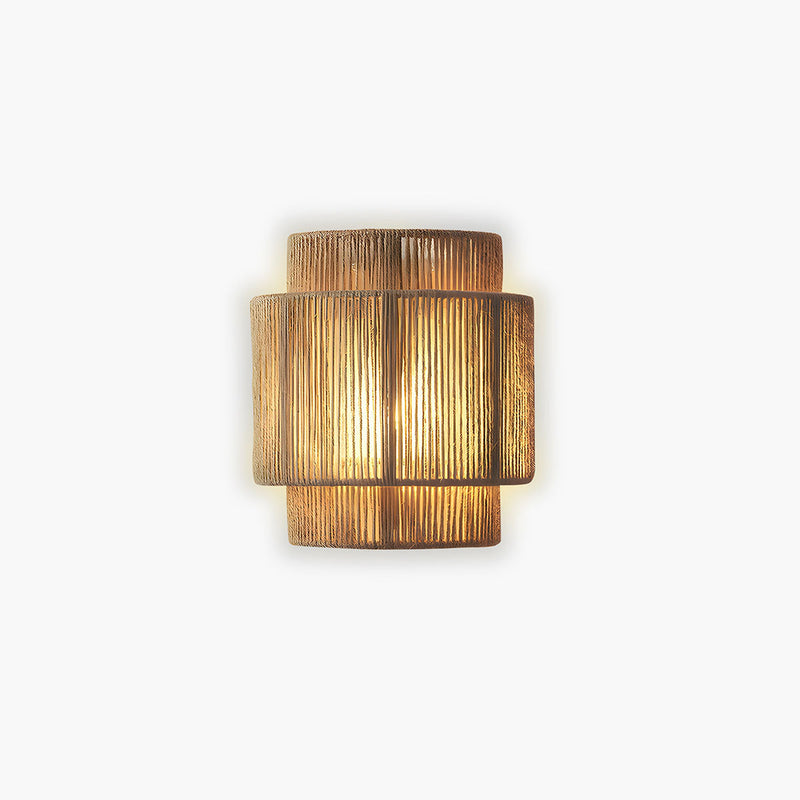 Bracken Weave Rope Wall Sconce — gallery image 1